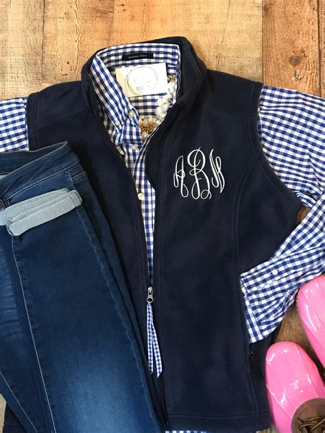 monogrammed vest designs.